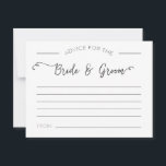 Conseils pour les cartes de mariée et de chambre<br><div class="desc">Ajoutez un peu de plaisir à votre réception de mariage et créez de beaux souvenirs en même temps en demandant à vos invités de remplir des cartes de conseils - vous pourriez obtenir des réponses amusantes ou même de bons conseils pour votre vie en tant que jeunes mariés!</div>
