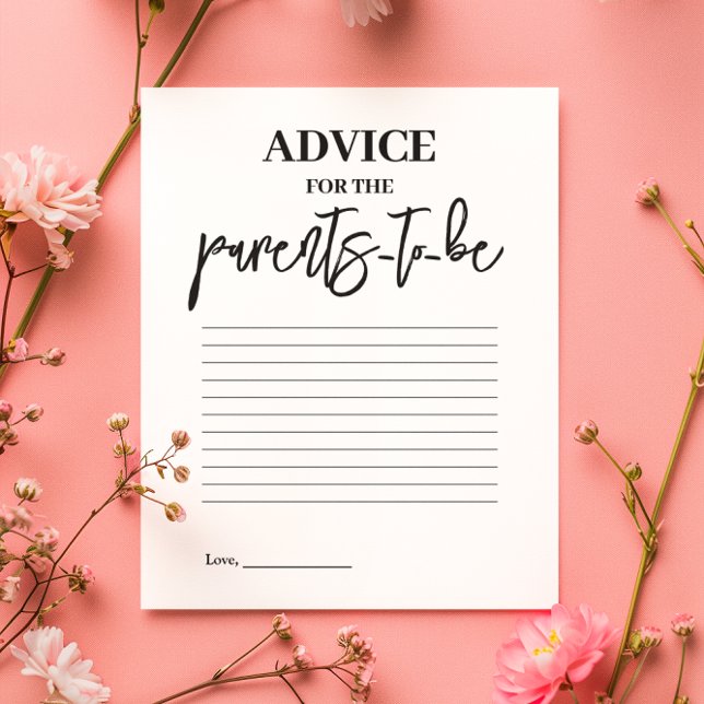 Conseils pour les parents à être Baby shower Jeu (Créateur téléchargé)