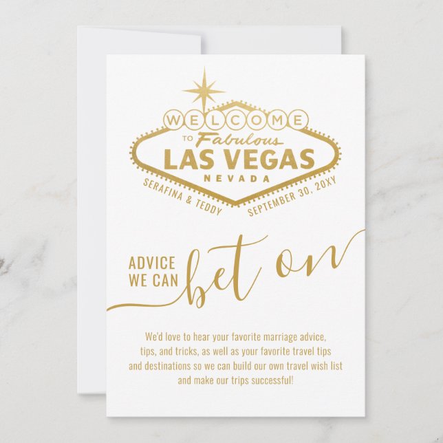 Conseils pour parier sur Las Vegas Thème Voeux & C (Devant)