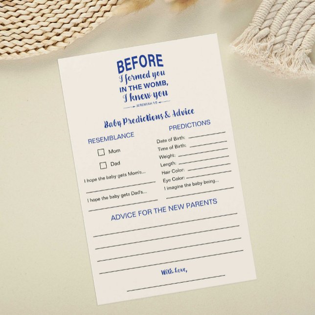 Conseils & Prédictions Bible Verset Baby shower Je (Créateur téléchargé)