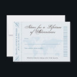 Conseils & Souhaits Voyage Aventure Date Carte de<br><div class="desc">Conseils et souhaits de voyage pour les Cartes de conseil pour la Fête des mariées ou le Mariage New Mr et Mrs inspirées de carte Vintage Boarding Pass et des modèles de globe antiques, parfait pour une destination mariage ou voyage thème réception ou fête avec des couleurs bleu et bronzé...</div>