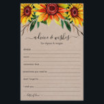 Conseils Wings Rustic Sunflowers LGBTQ Mariage<br><div class="desc">Ces draps simples, LGBTQ, rustiques, écrits à la main Conseils & Voisins avec des tournesols aquarelles au sommet sont parfaits pour avoir une douche nuptiale, un dîner de répétition ou des invités mariages remplir pour le couple heureux. Les gens vont adorer avoir les invites - ils rendent si facile de...</div>
