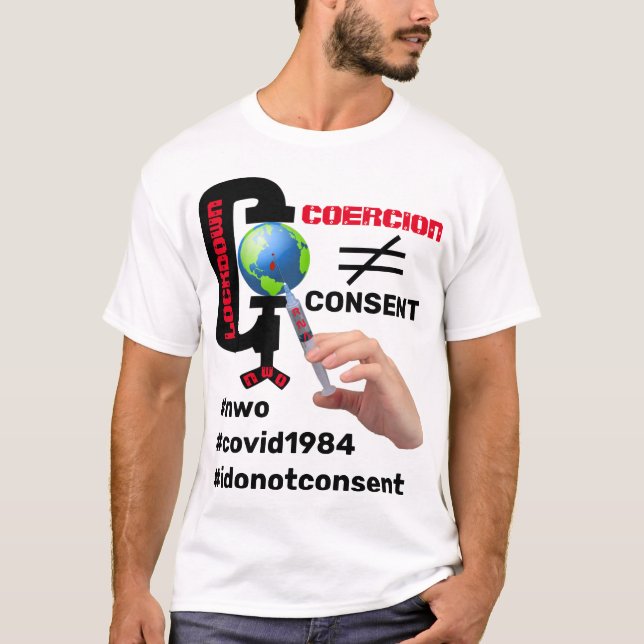 Consentement non coercitif (lumière) T-shirt (Devant)