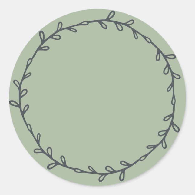 Conserve Maison Rustique Étiquette Verte Laurier É (Devant)