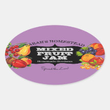 Conserver de fruits Étiquettes à la confiture vint