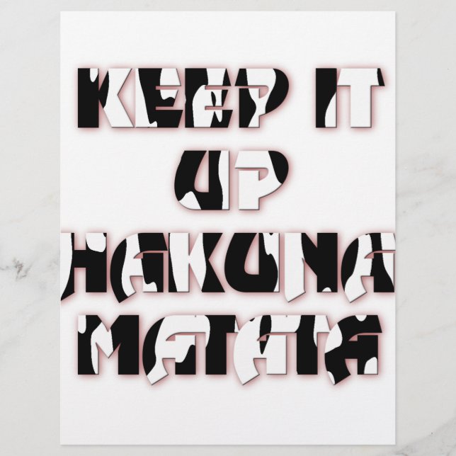 Conserver / Hakuna Matata (Devant)