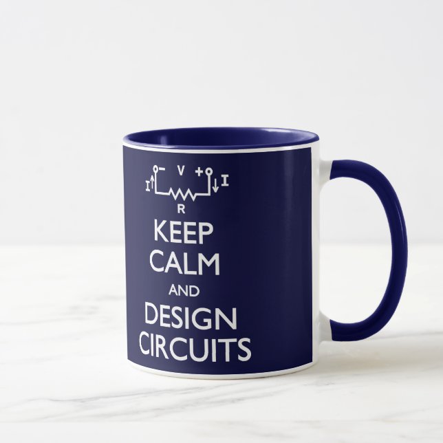 Conserver le calme Circuits Design Mug (Droite)