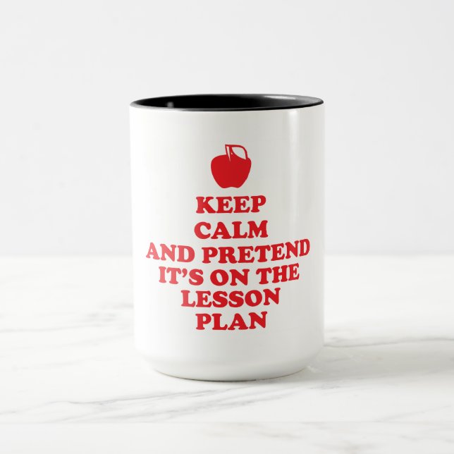 Conserver le calme des enseignants Mug (Centre)