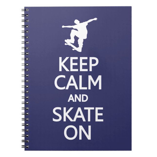 Conserver le calme et le patinage sur le carnet de (Devant)