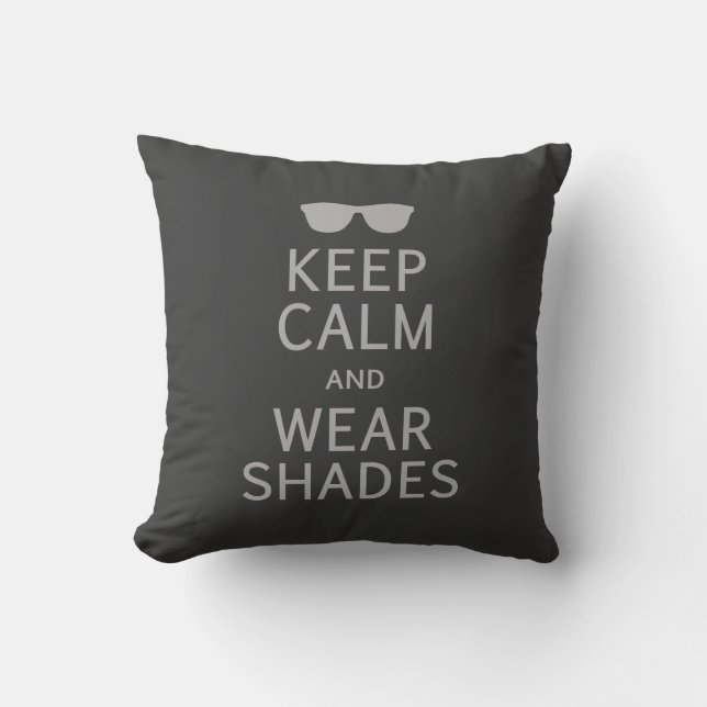 Conserver le calme et les tons d'usure coussin per (Recto)