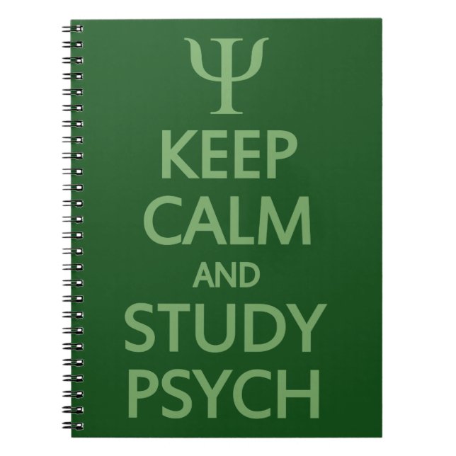 Conserver le calme et l'étude Psych carnet personn (Devant)