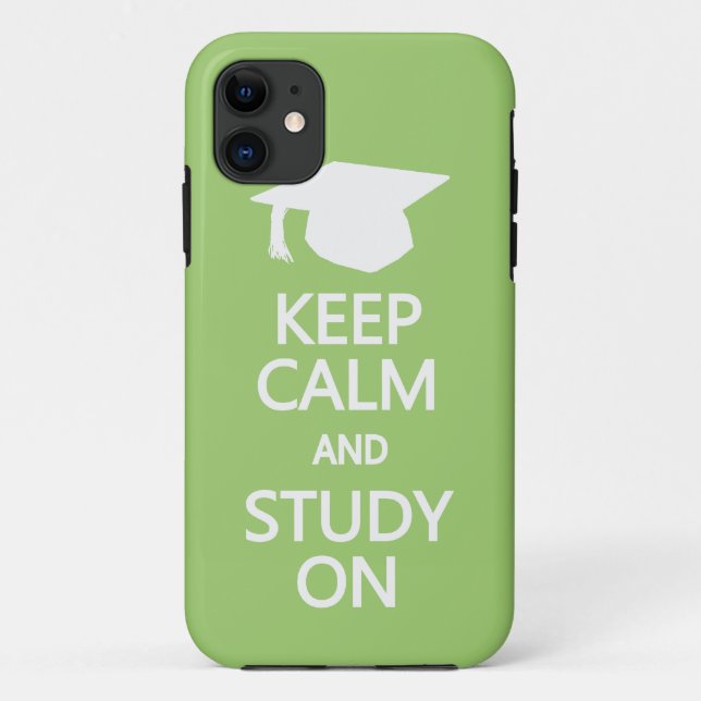 Conserver le calme et l'étude sur le coque iphone  (Dos)