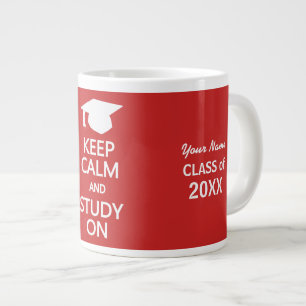 Conserver le calme et l'étude sur les tasses de co