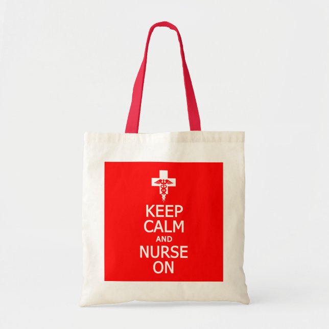 Conserver le calme et l'infirmière sur le sac - ch (Devant)
