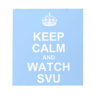 Conserver le calme et regarder le bloc-notes SVU