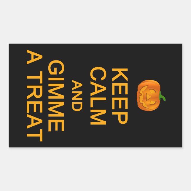Conserver le calme & Gimme a Treat stickers (Devant)