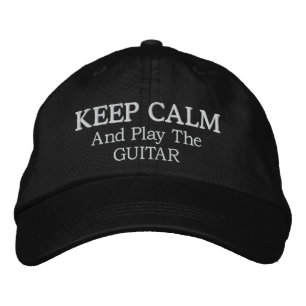 Conserver le calme musique guitare Casquette brodé