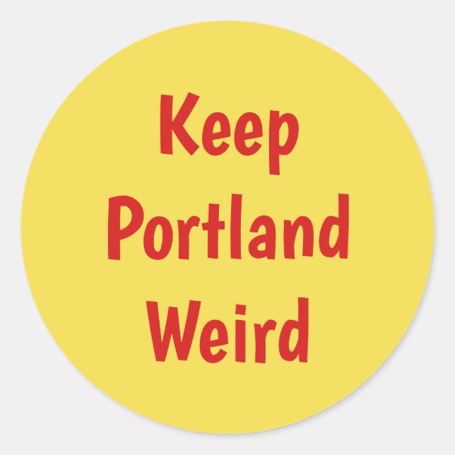Conserver les autocollants Portland Weird (Devant)
