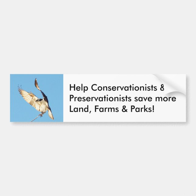 Conserver les terres parcs parcs Bumper Sticker (Devant)