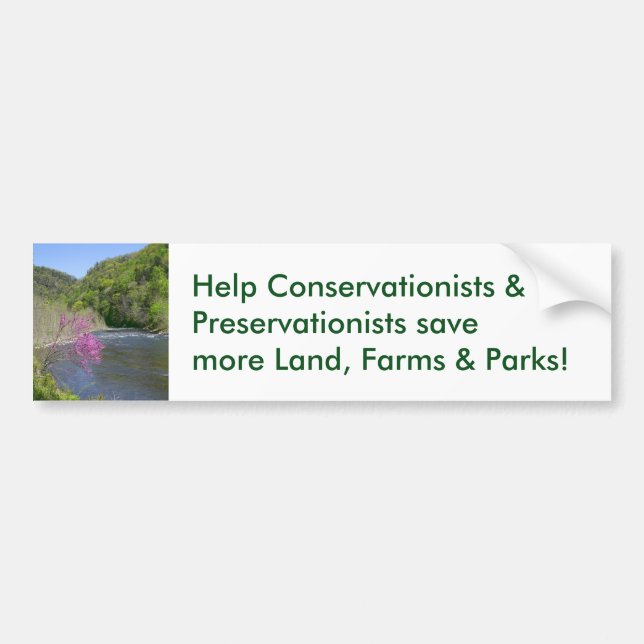 Conserver les terres parcs parcs Bumper Sticker (Devant)