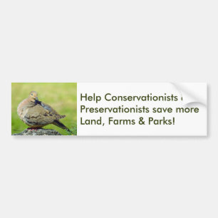 Conserver les terres parcs parcs Bumper Sticker