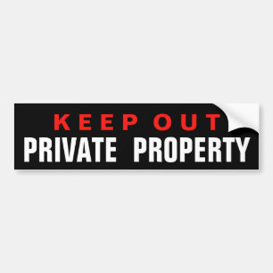 CONSERVEZ LE STICKER GLOSSY DE PROPRIÉTÉ PRIVÉE