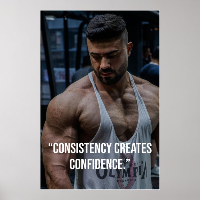 Consistency Creates Confidence – Quote Poster (Devant)
