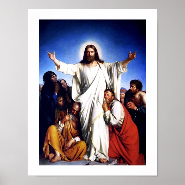 "Consolateur" de Carl Bloch. Impression fine (Devant)