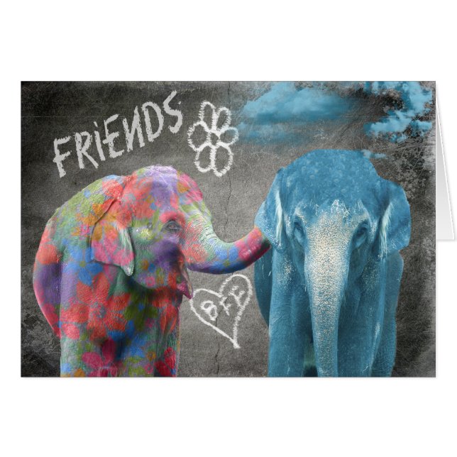 Consolation de l'éléphant BFF (Devant horizontal)