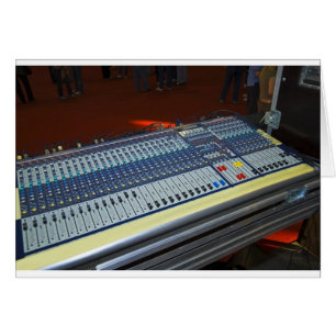 console de mélange audio - panneau sain