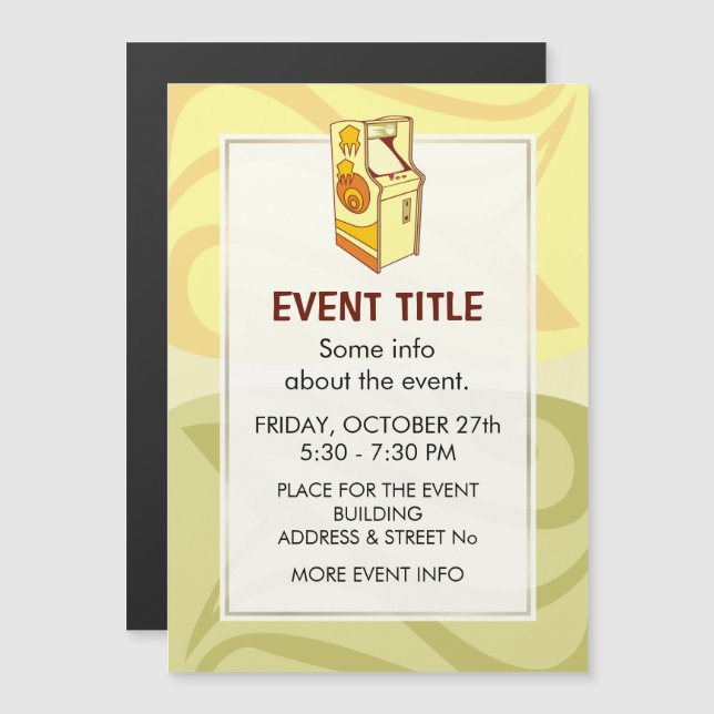 Console des jeux d'arcade (Devant / Derrière)