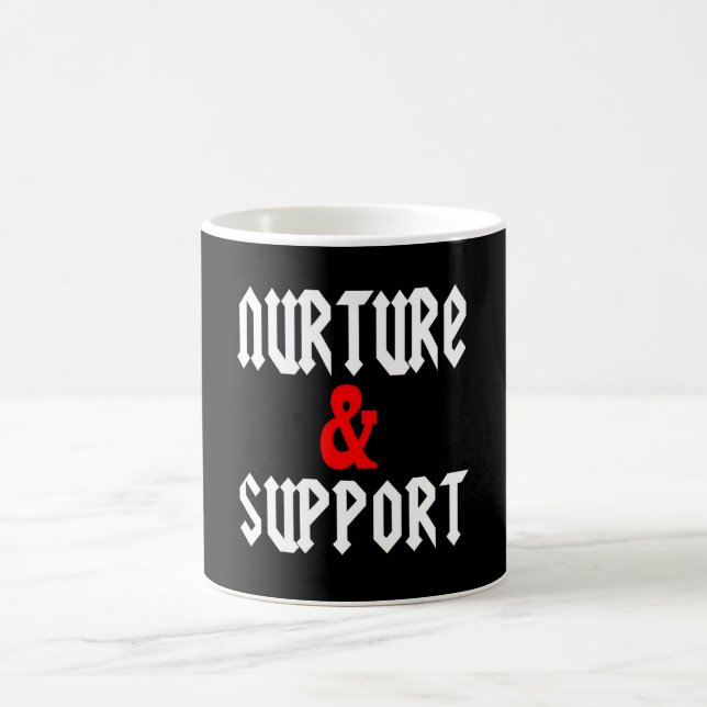 Consolidez et soutenez la tasse de logo (Centre)