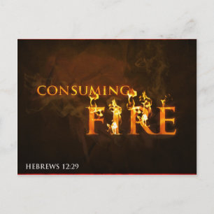 Consommation de feu - carte postale