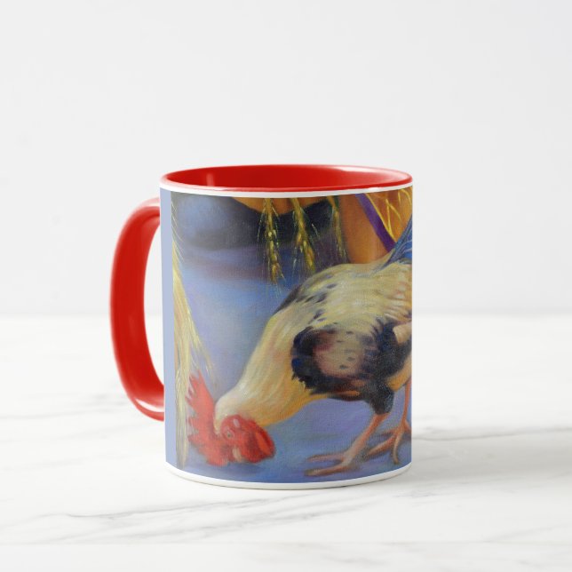 Consommation de la tasse de coq (Devant gauche)