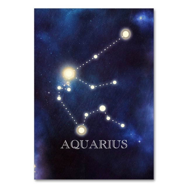 Constellation | Aquarius | Numéro de table mariage (Par défaut)
