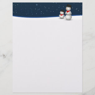Constellation de bonhommes de neige mignons