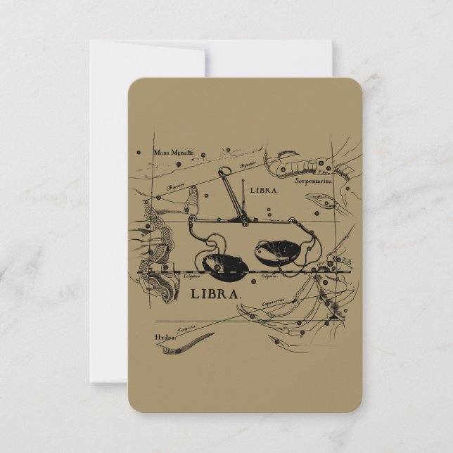 Constellation de librairie vintage style Hevelius (Devant)