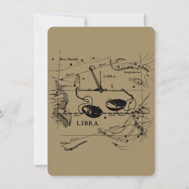 Constellation de librairie vintage style Hevelius (Devant)