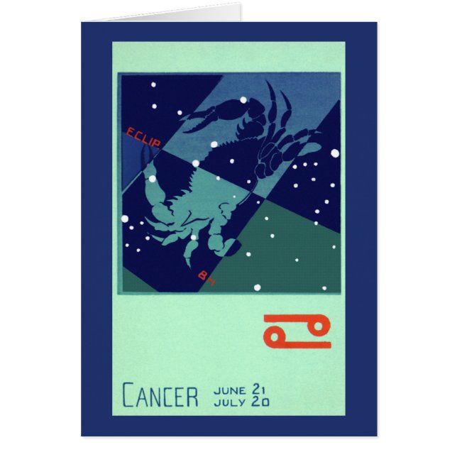 Constellation du Cancer crabe Zodiaque Astrologie  (Devant)