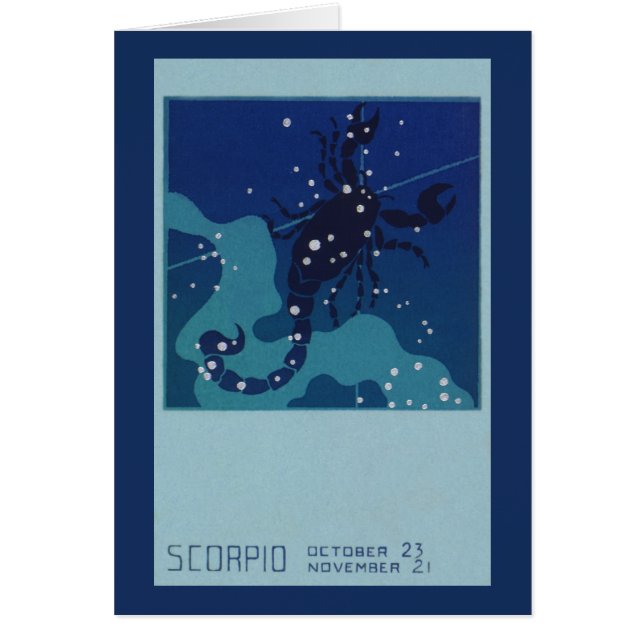 Constellation du Scorpion, Astrologie du Zodiaque  (Devant)