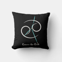 Constellation du zodiaque Cancer Coussin de jet