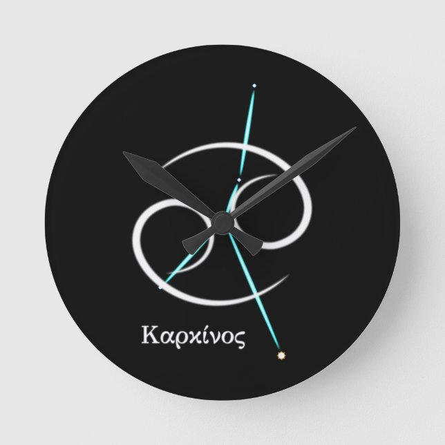 Constellation du zodiaque Cancer Horloge ronde (Recto)