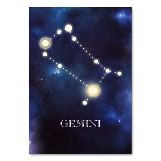 Constellation | Gemini | Numéro de table mariage (Par défaut)