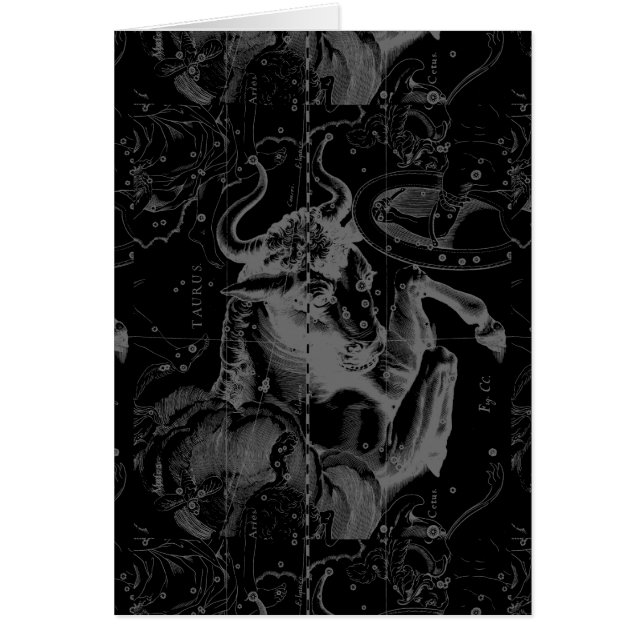 Constellation Hevelius de signe de Taureau circa (Devant)