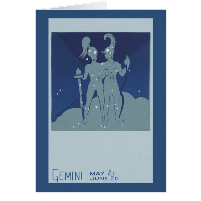 Constellation jumeaux Gémeaux Astrologie Zodiaque  (Devant)