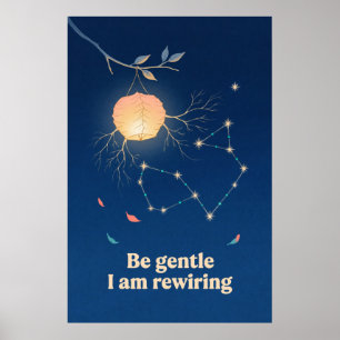 Constellation Lanterne Cérébrale Affiche de style