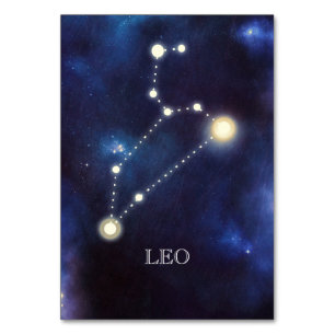 Constellation Leo Numéro de table mariage