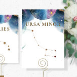 Constellation mineure d'Ursa, Numéro de tableau cé<br><div class="desc">Profitez d'un thème de constellation céleste avec nos panneaux de constellation ! Collection avec 15 constellations différentes à choisir, mais si vous avez besoin de plus, n'hésitez pas à ajouter un nom différent à n'importe laquelle de nos cartes de numéro de table (même si la carte n'aurait pas la bonne...</div>