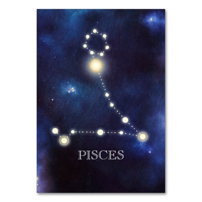 Constellation | Poissons | Numéro de table mariage (Par défaut)