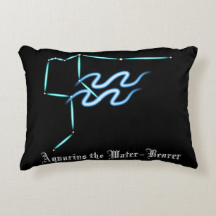 Constellation Zodiaque Aquarius Accent Coussin